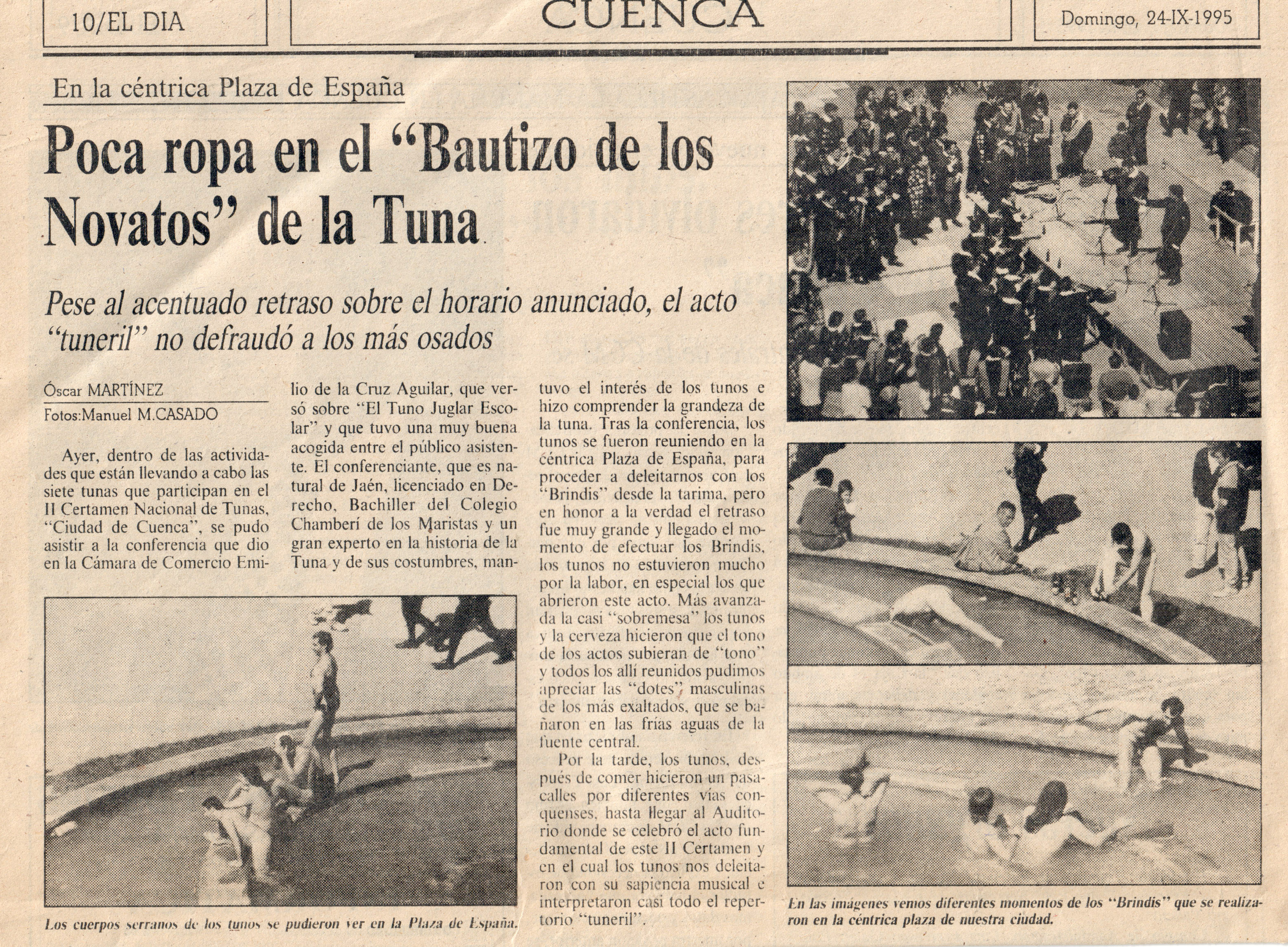 Bautizo de Novatos en Cuenca 1995