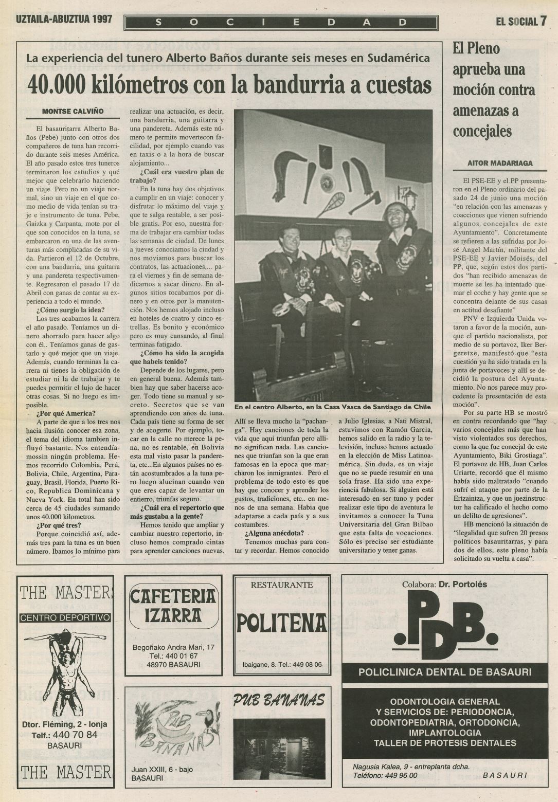 Alberto Baños en Chile 1997