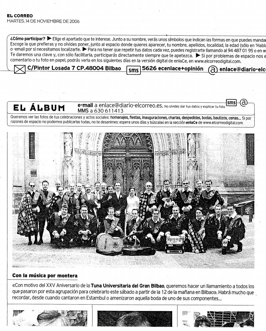 Sonrisas casándose con hermanos tunos